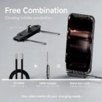 240W PD Fast Charging USB-C Cable (1.5m) with Detachable Phone Stand
