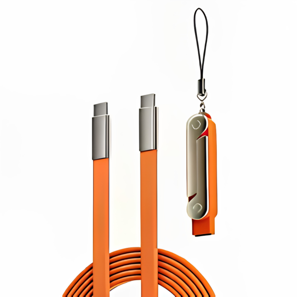 240W PD Fast Charging USB-C Cable (1.5m) with Detachable Phone Stand