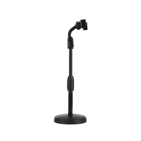 JTZJ-402 Adjustable Desktop Phone Stand for Live Streaming & Video Calls — Weighted Base, 360° Clamp