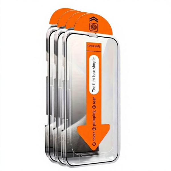 9H Tempered Glass Screen Protector with One-Click Applicator — for IPhone 12  → 17 Pro Max