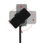 JTZJ-402 Adjustable Desktop Phone Stand for Live Streaming & Video Calls — Weighted Base, 360° Clamp