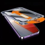 9H Tempered Glass Screen Protector with One-Click Applicator — for IPhone 12  → 17 Pro Max