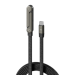 240W PD Fast Charging USB-C Cable (2m) with Built-In Fold-Out Phone Stand
